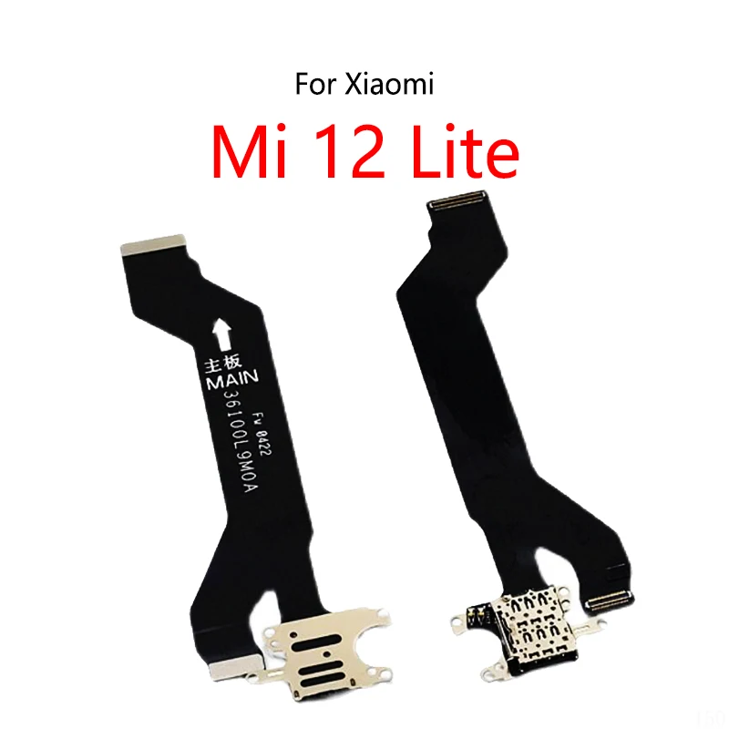 

SIM Card Slot Holder Tray Slot Reader Socket Flex Cable For Xiaomi Mi 12 Lite