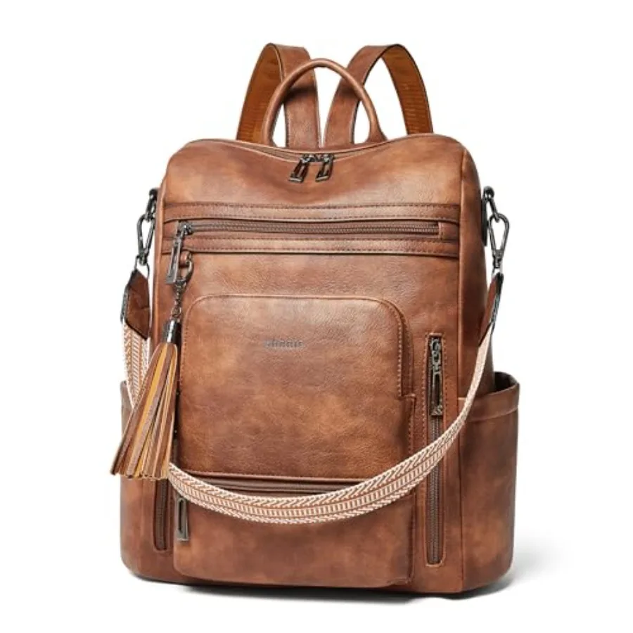 

Vegan Leather Laptop Backpack for Women 15.6 inch Work Backpack Fashion Travel Backpack Purse for Travel College Work