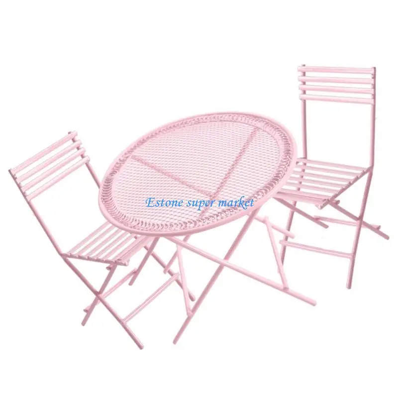 090B เก้าอี้วินเทจที่สมจริงชุดรับประทานอาหารโต๊ะสมจริงชุดเล่นทำท่าสำหรับเด็กแสดงบทบาทเก้าอี้เก้าอี้ของเล่น 1:12 บ้านตุ๊กตา