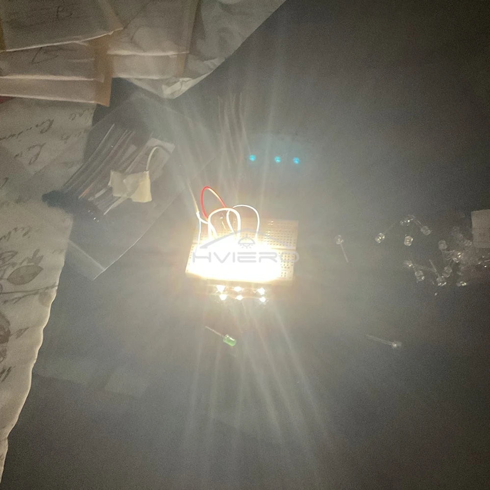 플랫 탑 발광 다이오드 LED 조명, 광각 울트라 브라이트 전구, 화이트 옐로우 장식, 빌보드 분위기 램프, 5mm, 10 개