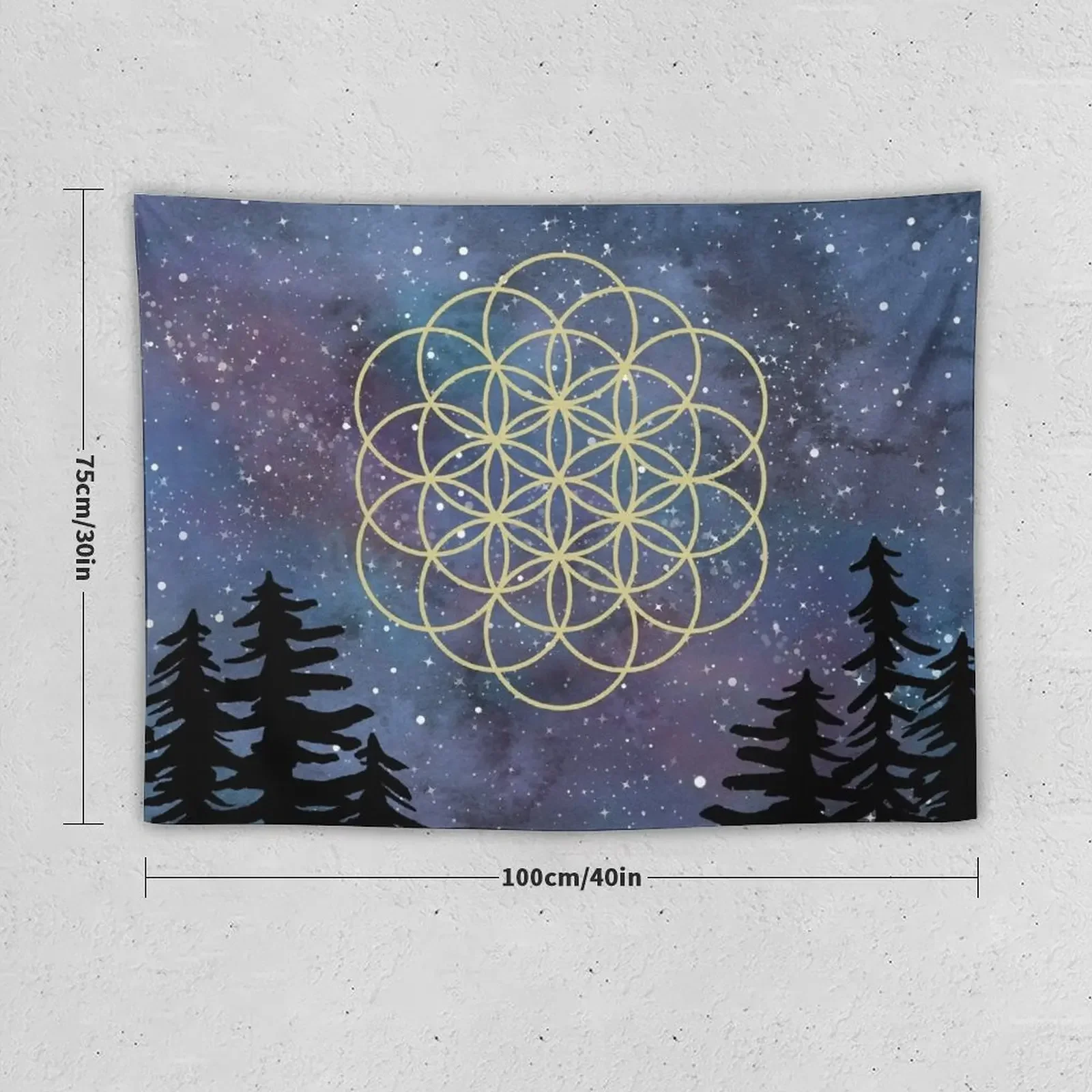 galaxy flower of life Tapestry Bedroom Decor Nordic Home Decor Tapestry