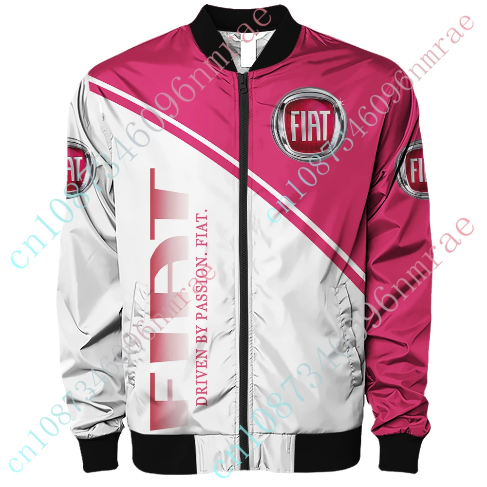 Fiat Jackets For Men Techwear Baseball Uniform Bomber Jacket Thick Coats Hip Hop Windbreaker Harajuku Clothing Custom Logo