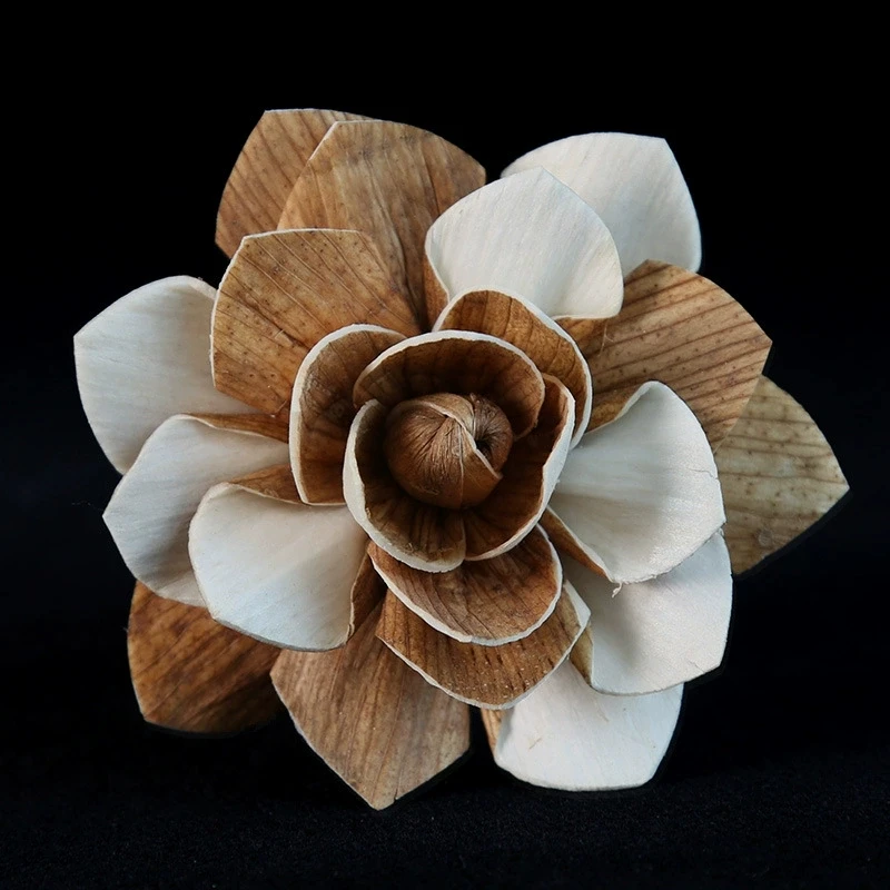 Bestseller 1Pc Dahlia Sola Flower & 5Pcs Fiber Diffuser Sticks - Flameless Oil Refill for Home Office Bedroom Decor