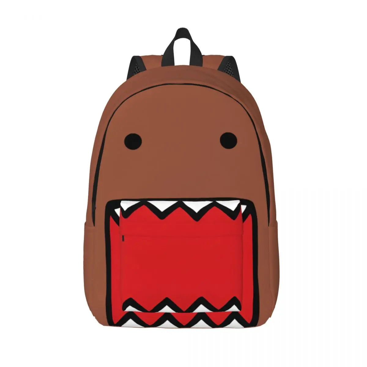 도모쿠 얼굴 멘 백팩 남녀공용 멋진 고등학교 하이킹 여행 데이팩 애니메이션 인형 대학생 숄더백 가벼움