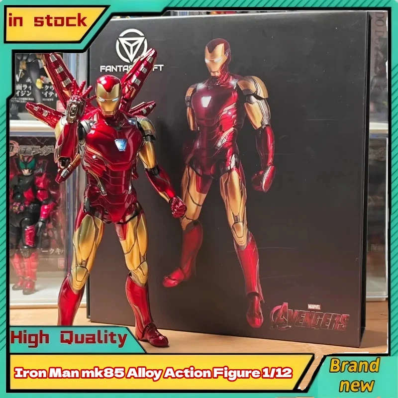 

Фигурка Железного человека из сплава, масштаб 1/12, удобная в обращении, коллекционная, светится в темноте, идеальный подарок для фанатов и детей.