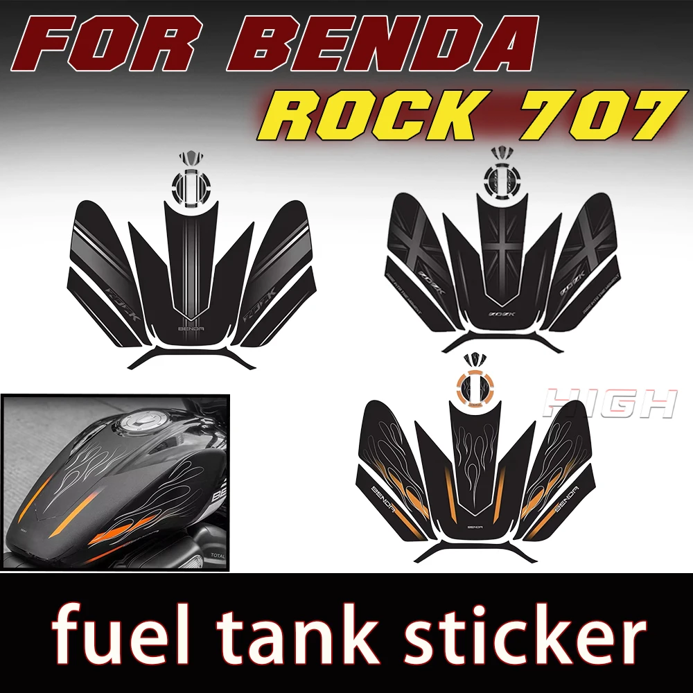 FOR BENDA ROCK 707 Anti-wear oil tank sticker accessories for rock 707