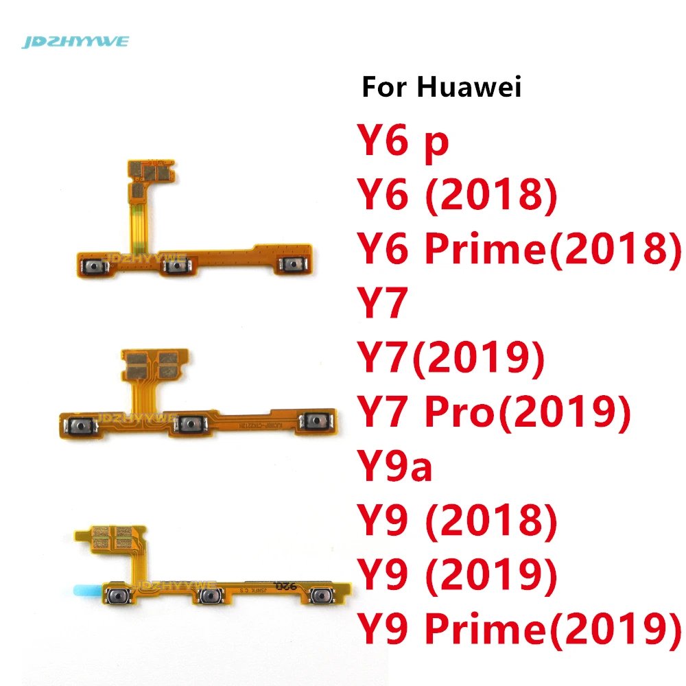 Power On Off Button Volume Switch Key Control Flex Cable Ribbon For HuaWei Y9 Y7 Y6 Pro Prime  2017 2018 2019 Part