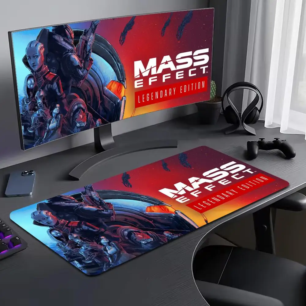 

Mass Effect N7 Mouse Pad Large Computer Mouse Pad Office Accessories XXL Pc Gamer Non-slip Deskmat Mousepad Keyboard Rubber Game