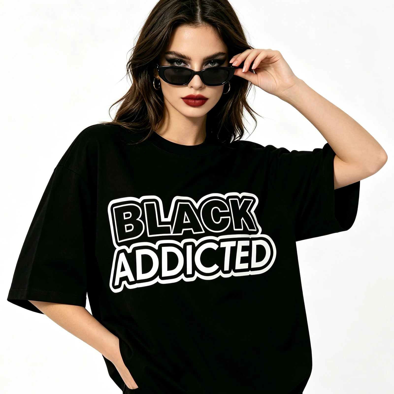 Sexy Hotwife Black Queen of Spades T-Shirt QOS Graphic Top Adult Humor Fun Flirtation Style Naughty Streetwear Tee Clothing