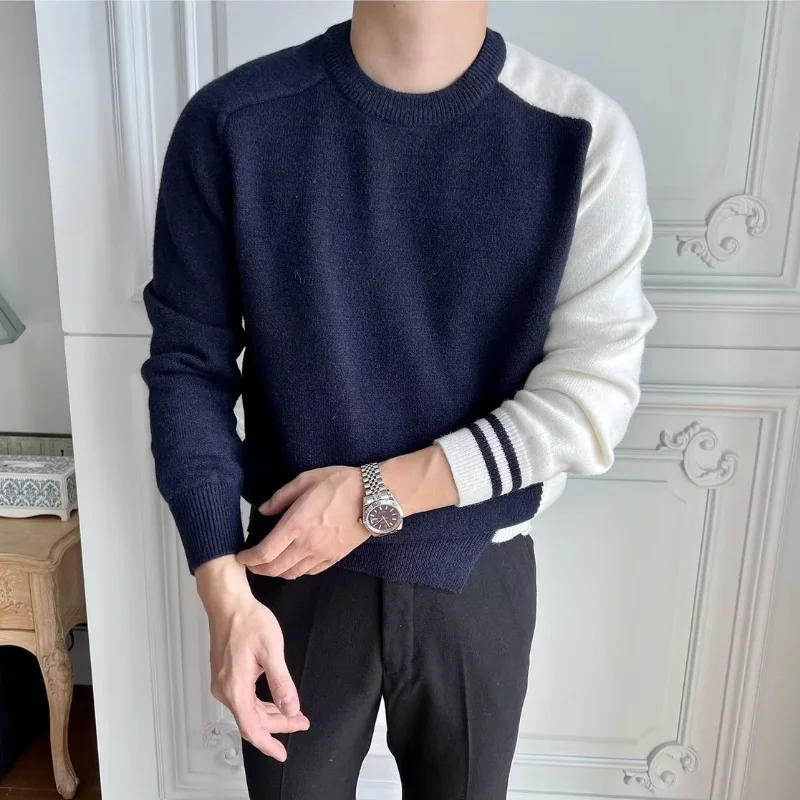 الخريف تنوعا طويلة الأكمام جولة الرقبة أزياء جديدة مريحة سترة الساخن بيع شعبية ملابس رجالية جديدة #4