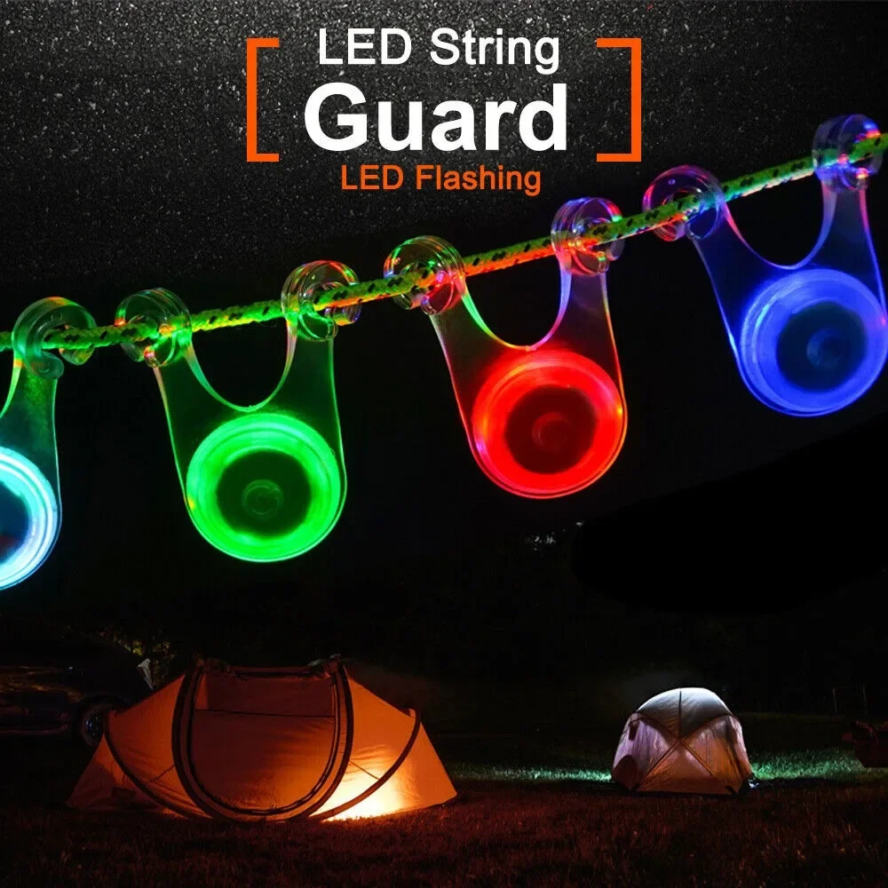 1-100PCS Waterproof LED Rope Lights for Outdoor Camping Safety Hanging Tent Emergency Flashlight Fishing Nighttime Visibility
