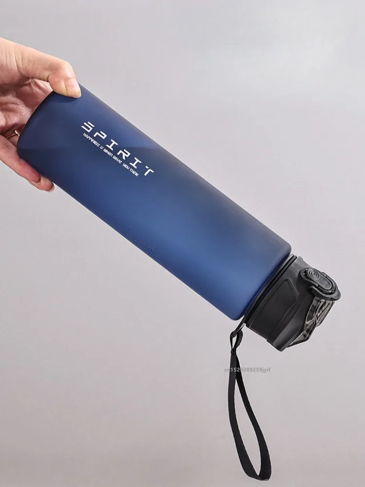 750ML Motivational Sports Water Bottle with Time Marker Leak-proof Straw Cup Portable Water bottle for Outdoor Fitness