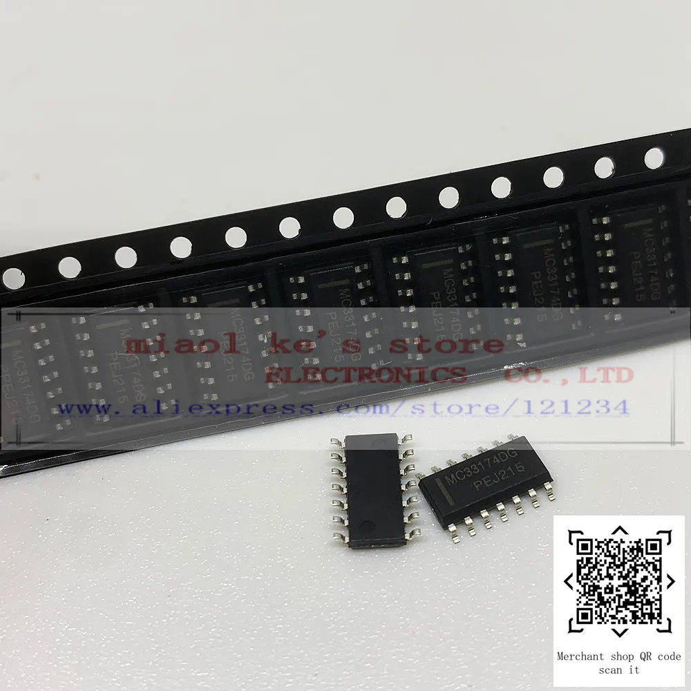 

[5 шт.-10 шт.] 100% Новый оригинальный; MC33174DG MC33174D MC33174 33174 - IC OPAMP GP 1,8 МГц 14soic