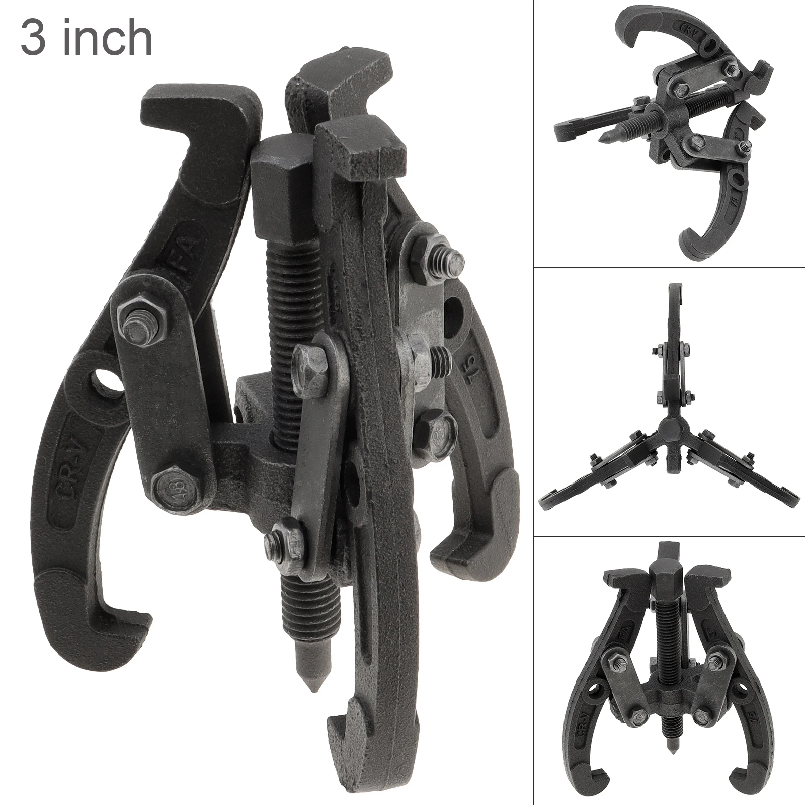 

3 inch 3-claw Bearing Puller Heavy Duty Motor Tech Gear Puller Extractor Flywheel Removal Car Disassembly Auto Mechanical Tool