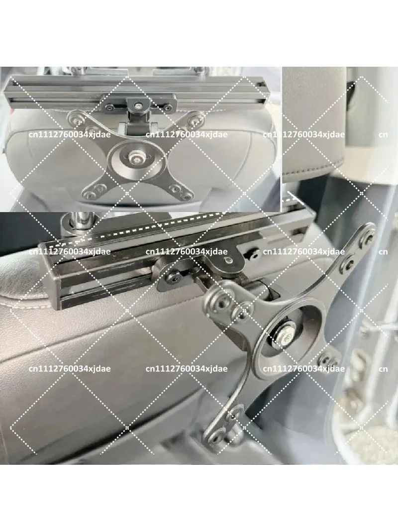 Car Headrest Monitor Mount Aluminum Alloy MPV RV TV Bracket DIY Mechanical Cantilever Arm