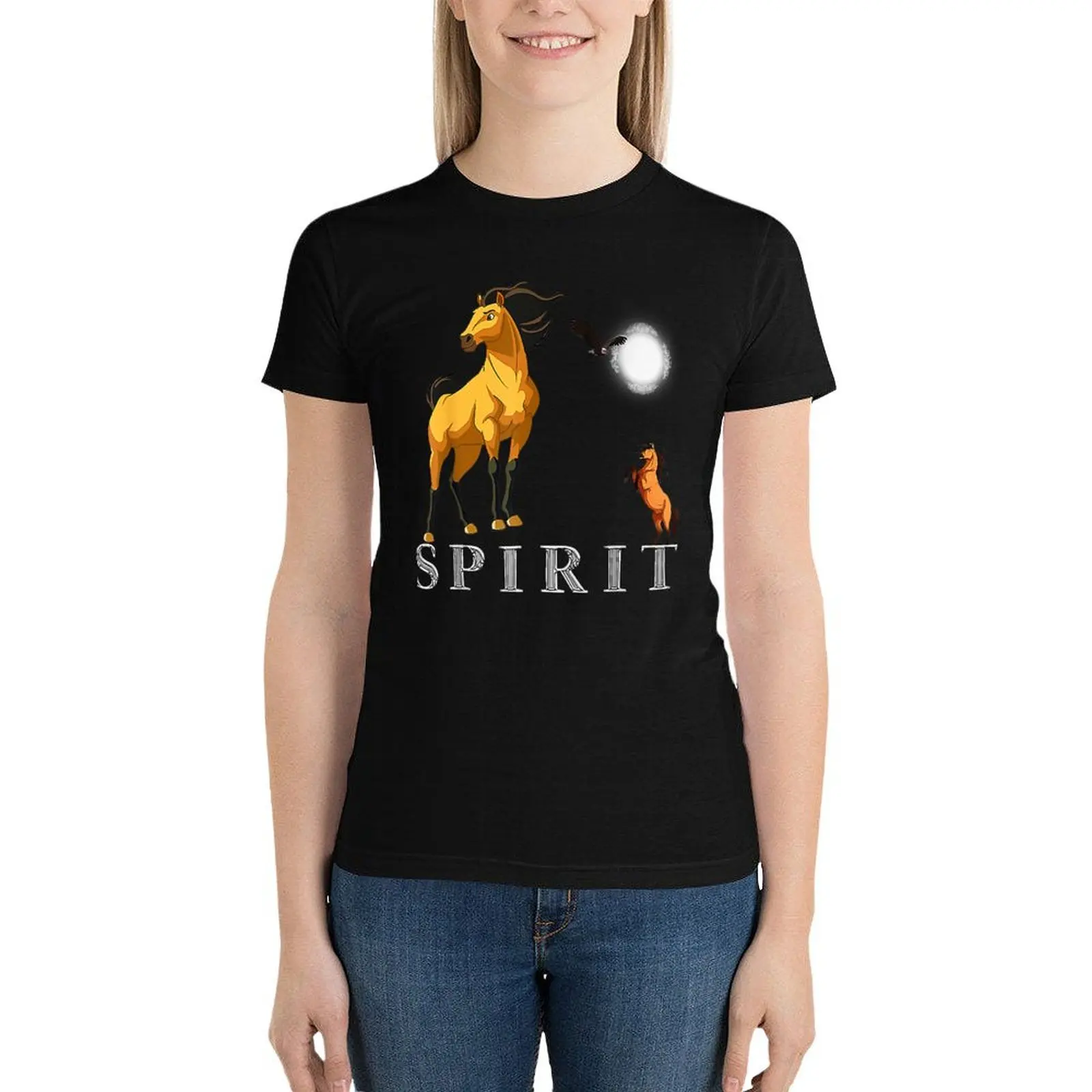 Spirits Stallions of the Cimarrons T-Shirt Female clothing tees Woman fashion