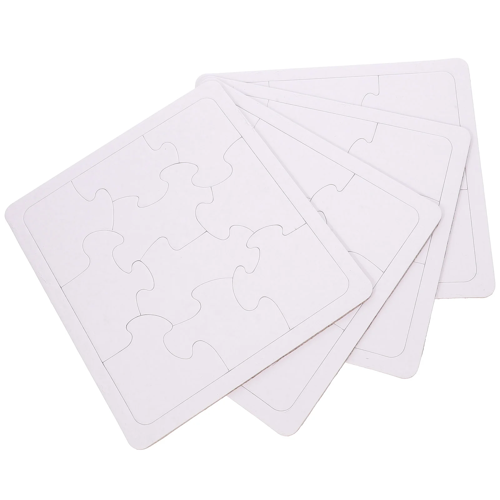 Products Blank Jigsaw Puzzle All White Custom Children's Toys Draw Blanks Craft Stuff Paintable Drwing Puzzles