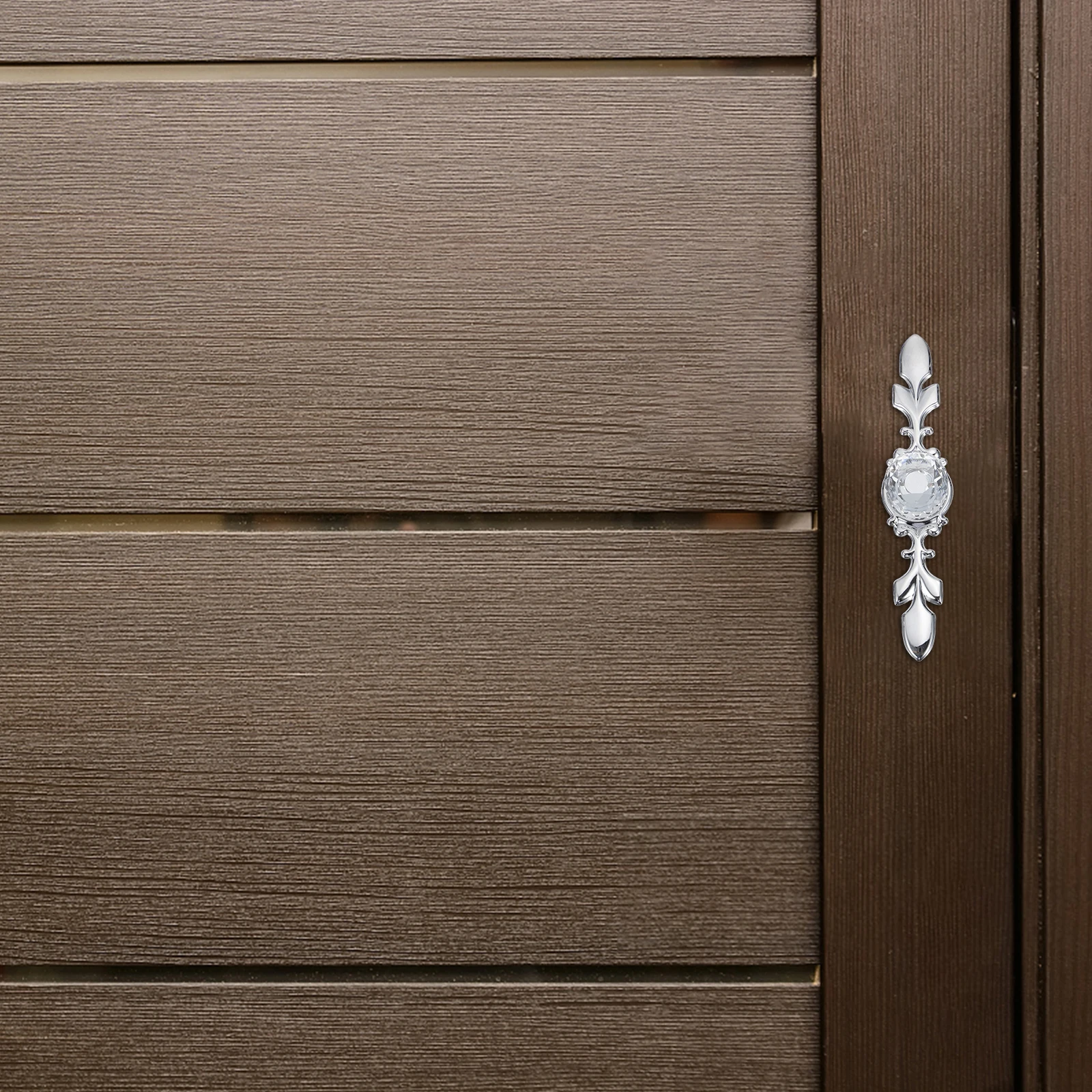 

4 Pcs Crystal Handle Doorknob Interior Knobs Single Hole Wardrobe Pull Zinc Alloy niture Handles