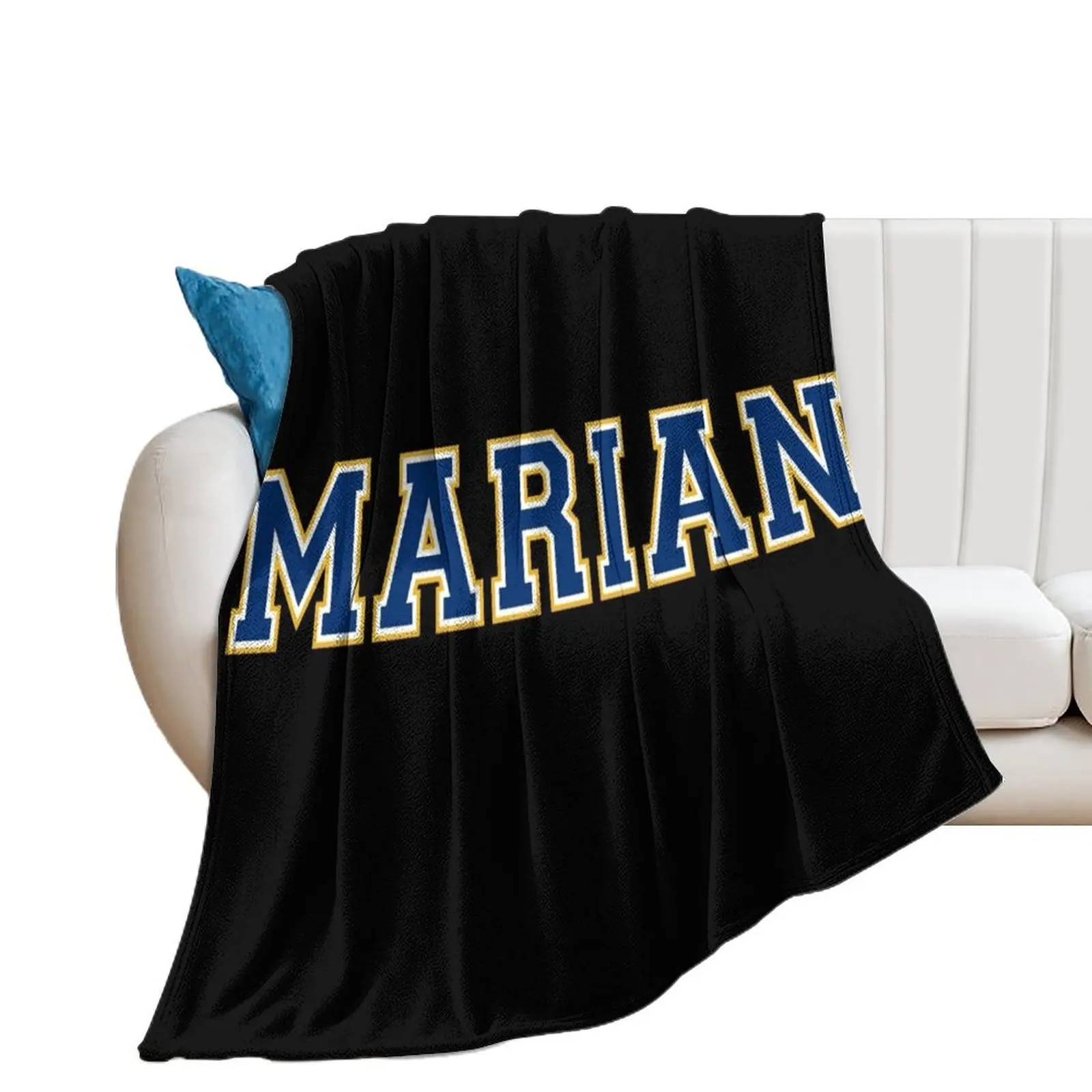 

marian university font Throw Blanket Designers Giant Sofa Stuffeds Blankets
