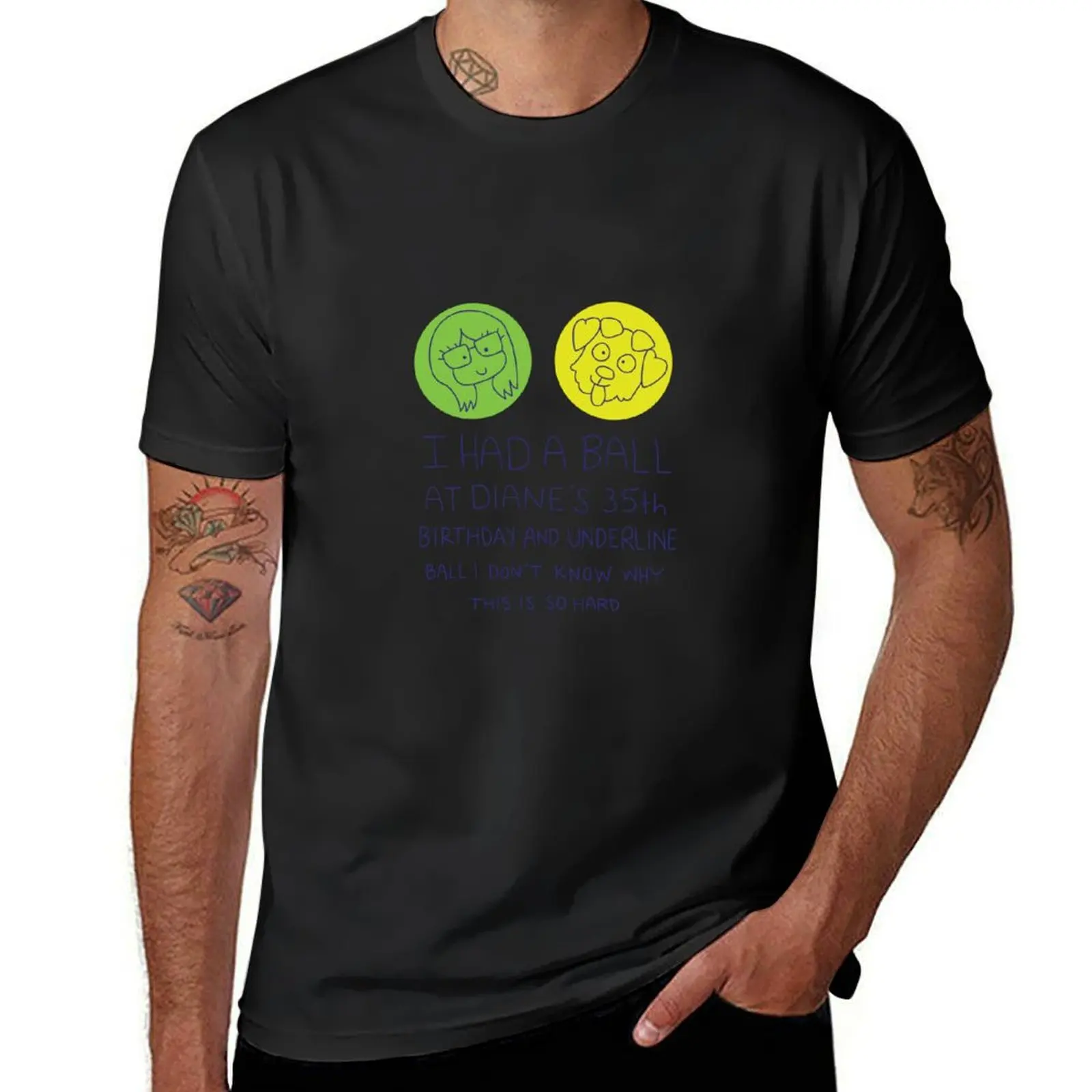 I Had a Ball at Diane's 35th T-Shirt Aesthetic clothing for a boy shirts men graphic