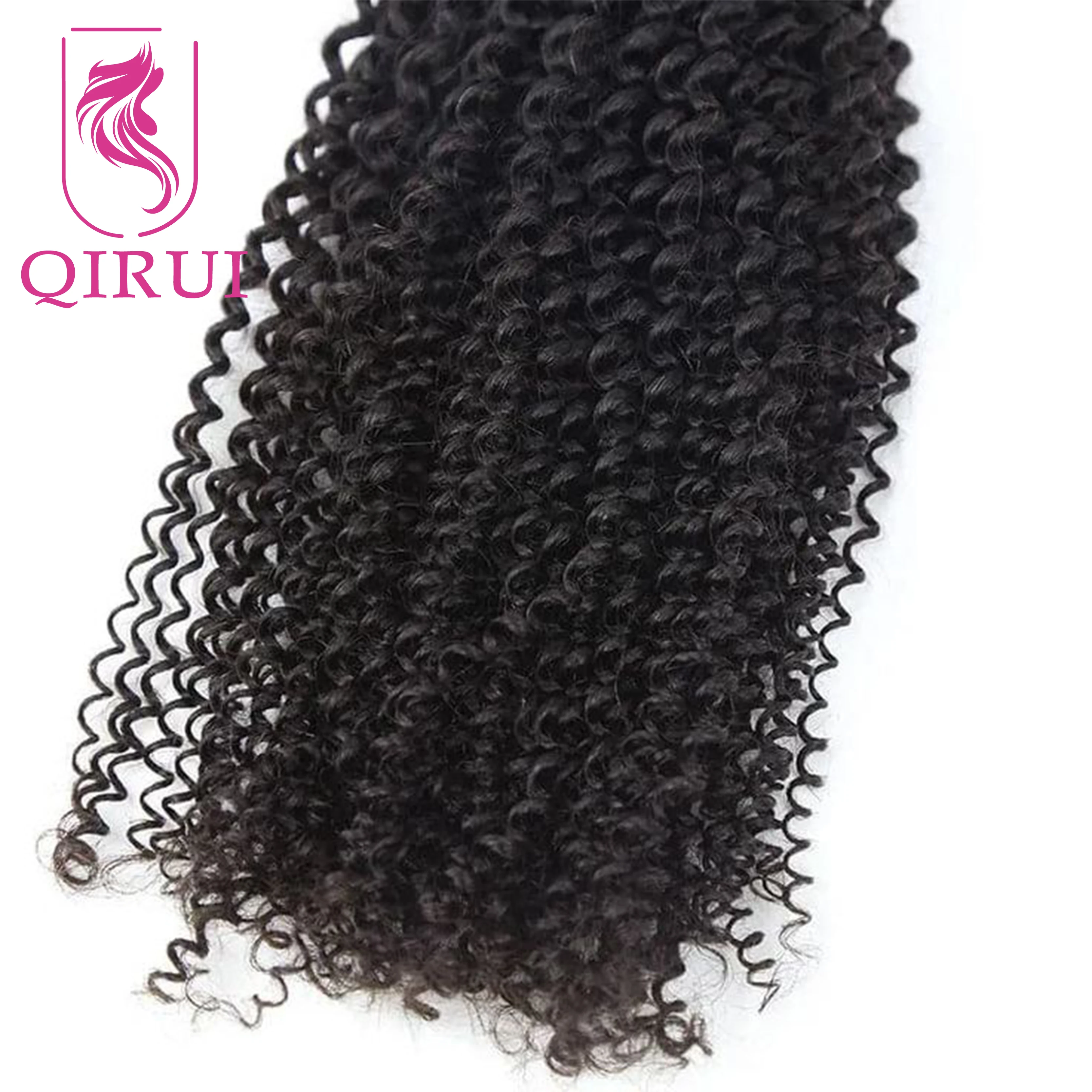 Microlink Curly Human Hair Extensions For Black Women Burmese Micro Loop Ring Human Hair Extensions Curly