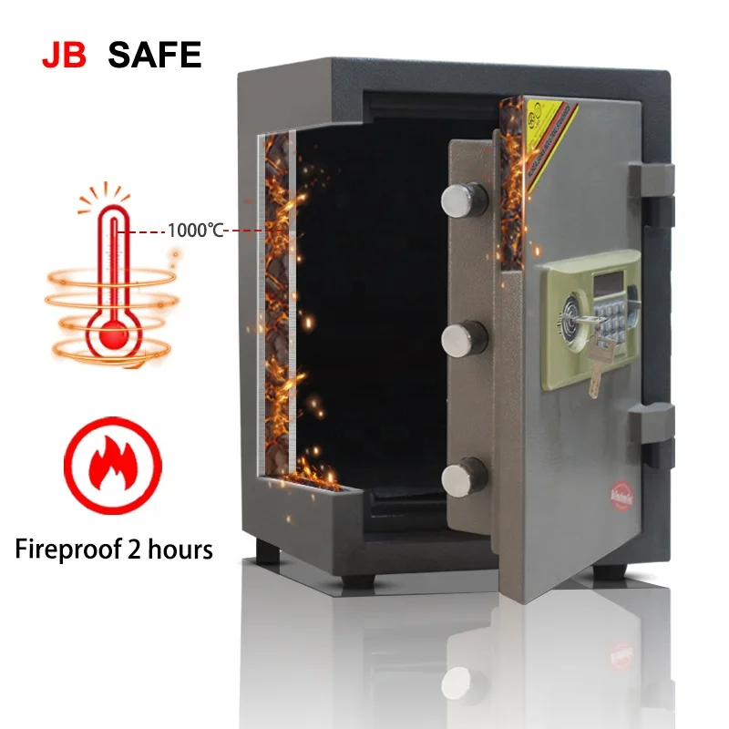 Factory price steel security caja fuerte home metal fireproof safe box heavy duty cash money coffre fort safe fireproof safes