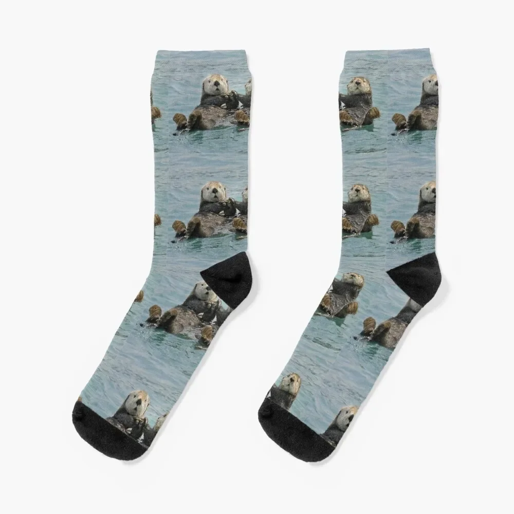 

Sea Otters Socks sport anti slip football happy Crossfit Socks For Man Women's