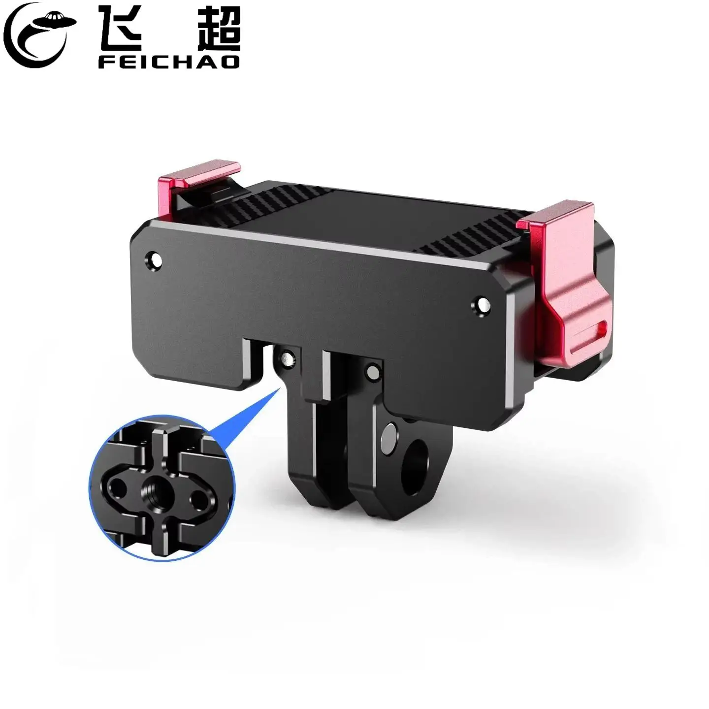 For DJI Osmo Nano Magnetic Quick Release Mount for DJI Osmo Action 6 Camera Folding  2-Claw/1″ Detachable Ballhead Adapter Base