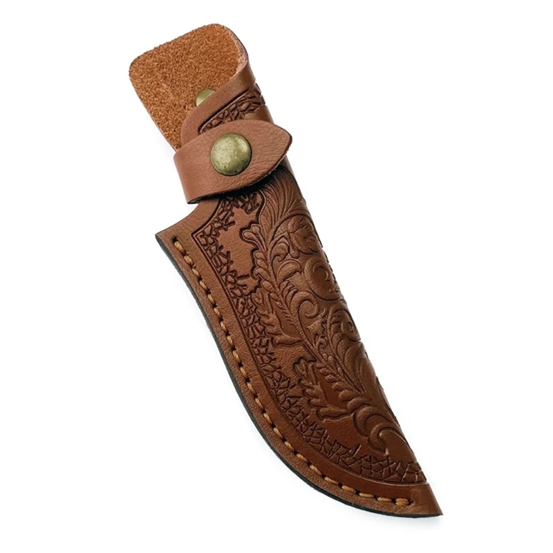 Handmade Sheath Leather Pocket Knife Holsters, Straight Knife Holder, Outdoor Carry Tool, Easy to Carry, US