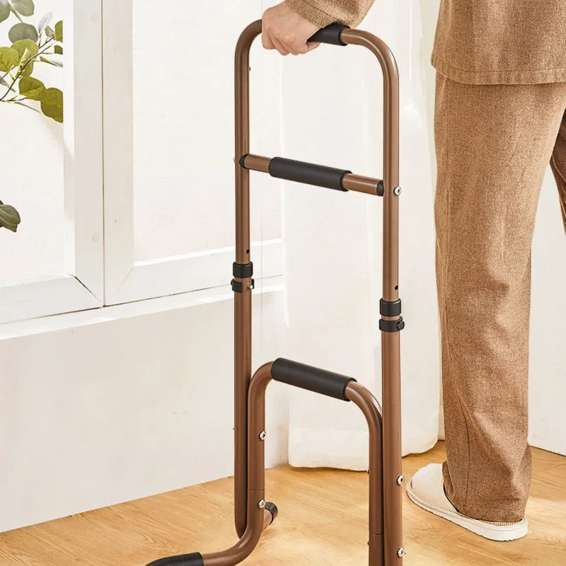 Aluminum Alloy Bedside Handrail  Adjustable Elderly Bed Assist Bar  Movable Toilet Stand Aid Japanese No-Drill Assist Rail