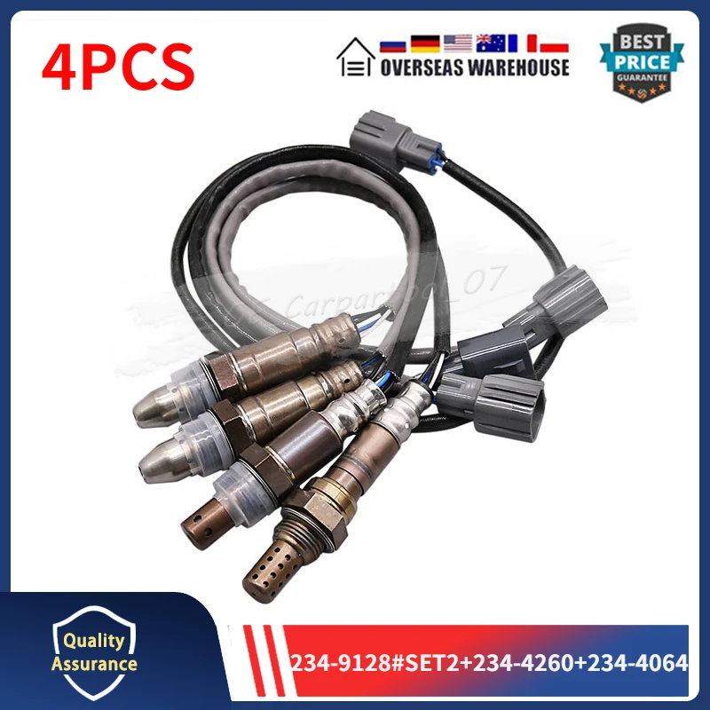 4Pcs Lambda Oxygen Sensor 234-9128 234-4260 234-4064 For 2012-2014 Lexus ES350 Toyota Avalon Camry 3.5L V6 8946706120 8946504320