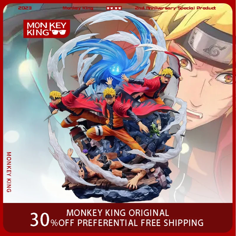 

30cm Anime Peripherals Figure Uzumaki Naruto Can Glow Anime Model Collect Pvc Desktop Ornament Decorations Children Toys Gift