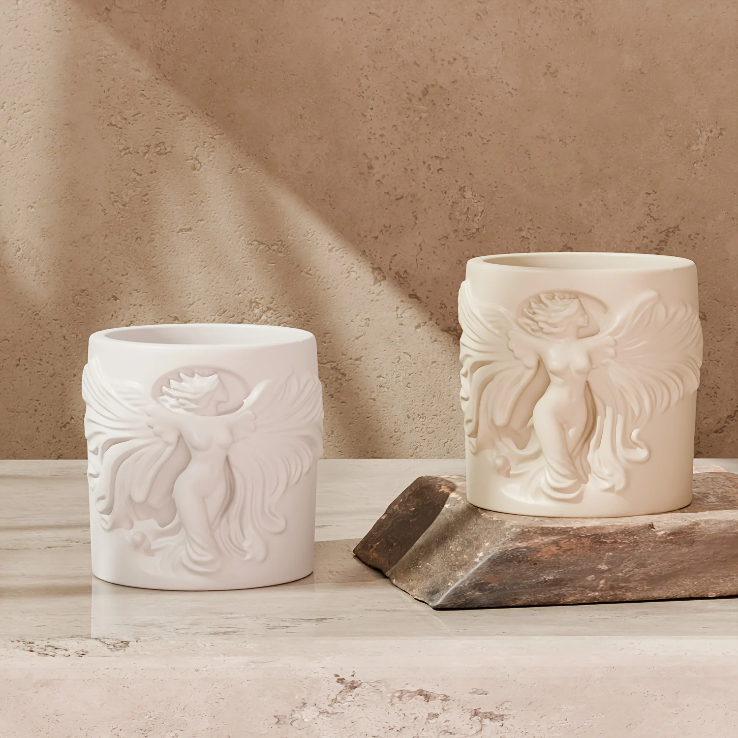 Angel Relief Cup Resin Silicone Mold, Which Can Be Used For Resin Making, Scented Candles, Rich In Mythological Atmosphere, Exquisite Cultural And Creative Festival Souvenirs, And A Very Good Gift - view 7