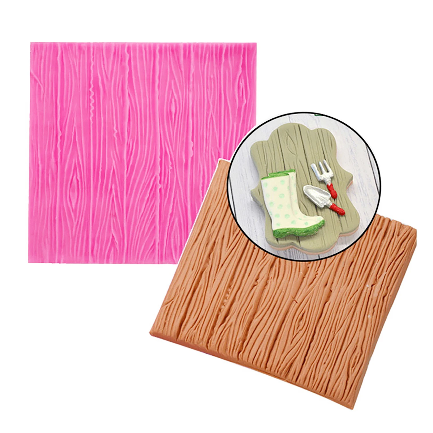 Square Lace Brick Cake Border Silicone Mold for Gummy Chocolate Candy Zebra Pattern Decorating Supplies