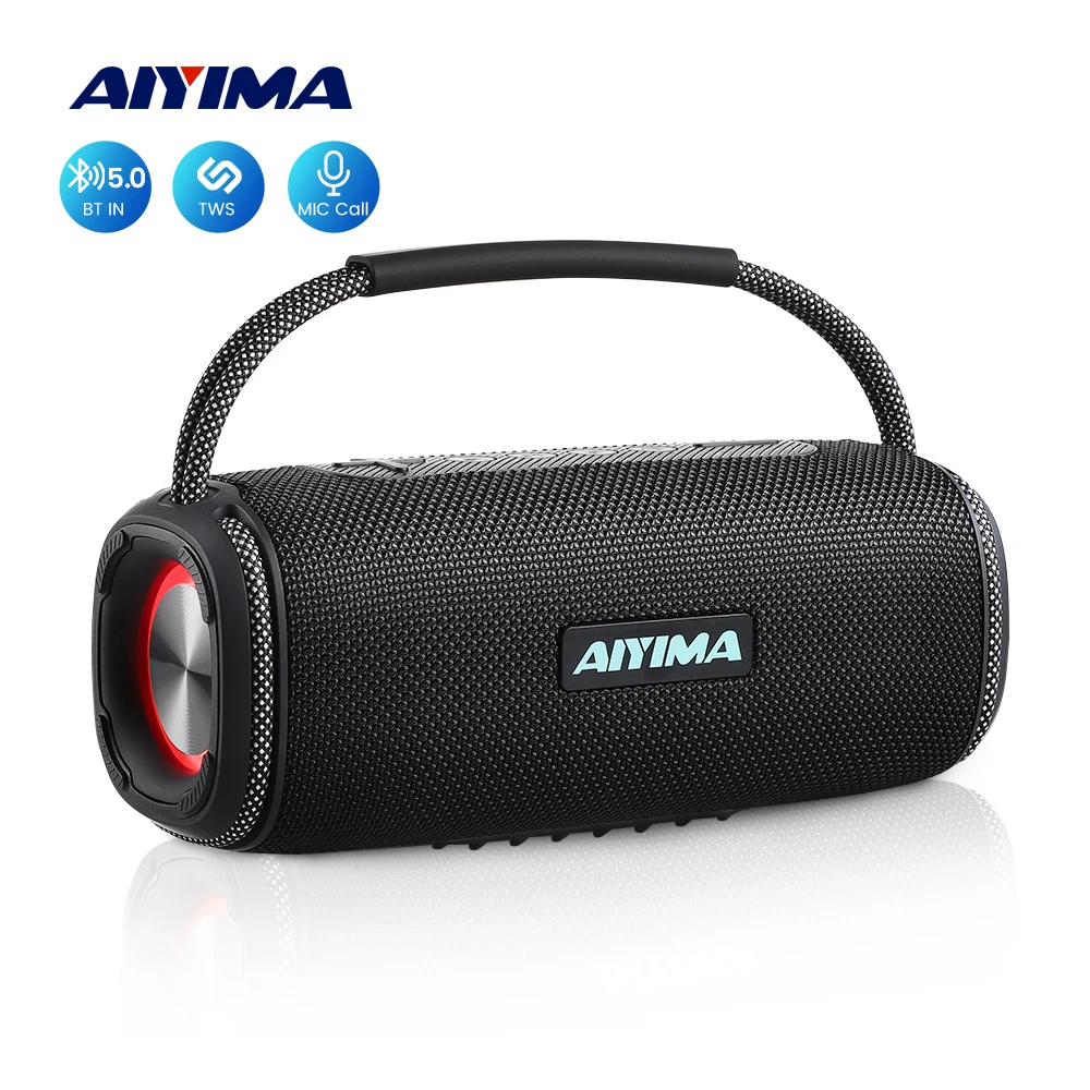 

AIYIMA Upgrade 30W Bluetooth Speakers Dual Stereo Portable Outdoor Tfusb Playback Fm Voice Waterproof Subwoofer Wireless Speaker