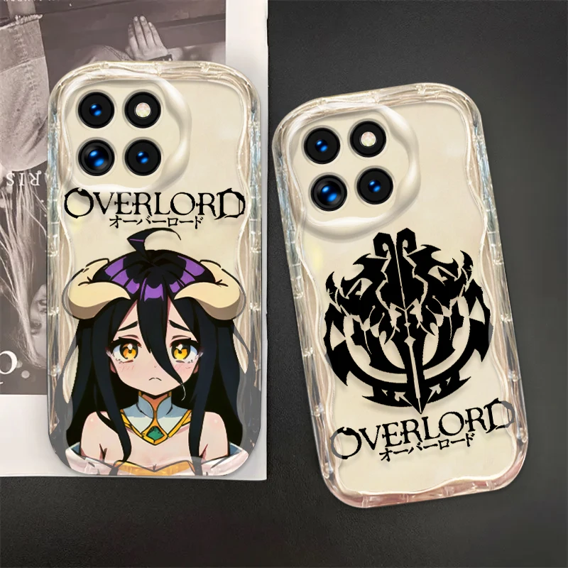 Anime Overlord Albedo Ainz For Xiaomi Mi 14 12 12T 11 Lite Poco M6 X6 X5 X4 X3 Pro GT NFC 5G Wave Oil Funda Phone Case