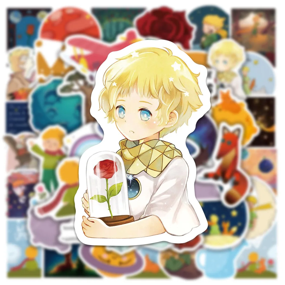 10/30/50PCS The Little Prince and Fox Cartoon Anime Stickers For Kids DIY Laptop Skateboard Phone Graffiti Kids Sticker Decals