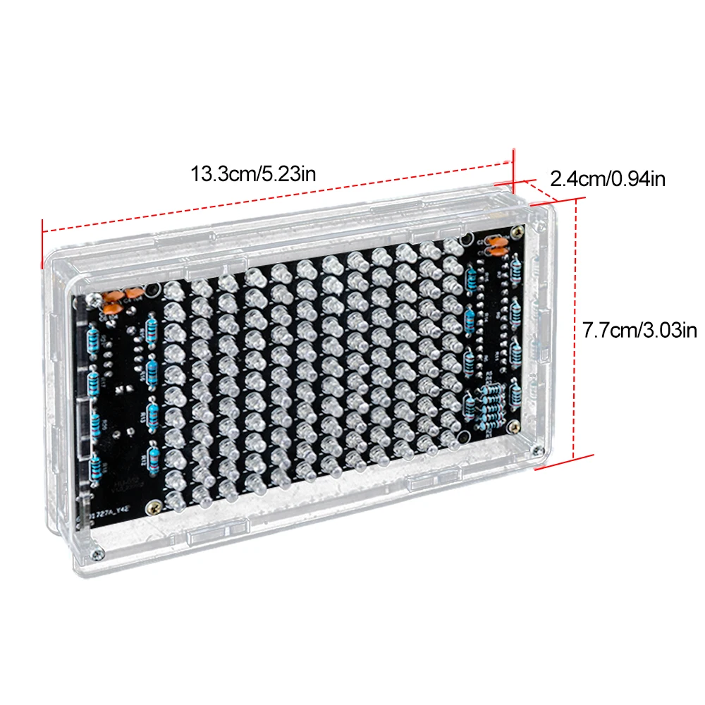 Spektrum muzyki LED zestawy DIY elektronika muzyka kontrola akustyczna wielokolorowe spektrum projekt lutowania praktycznego montażu lutowniczego