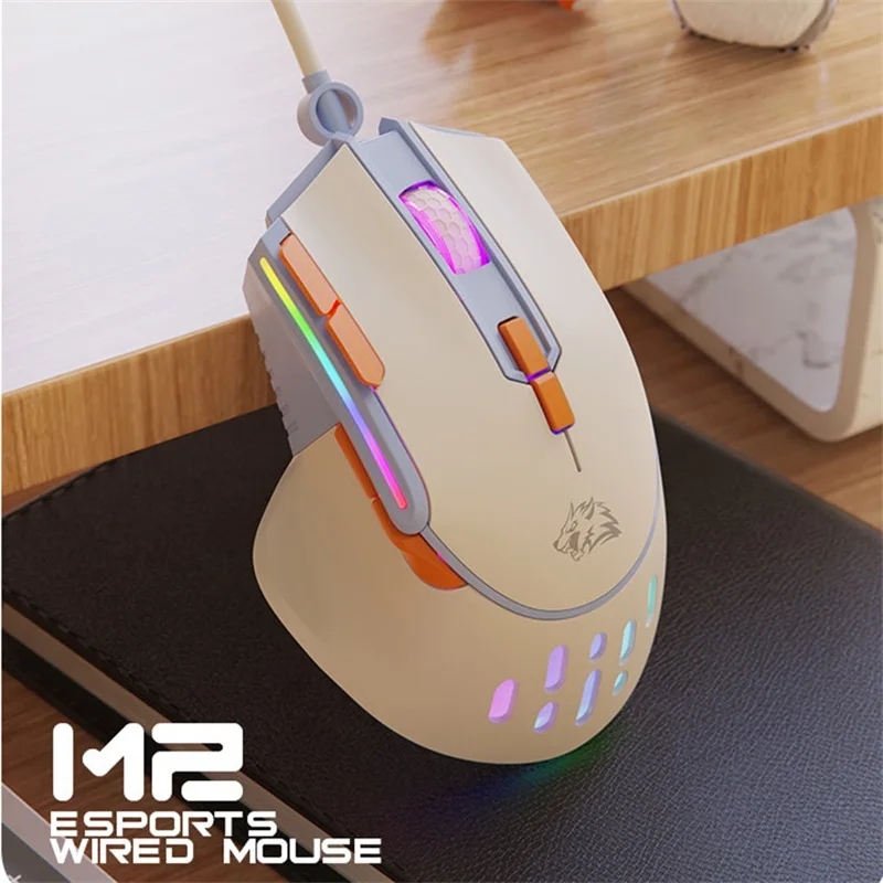 

New Mecha Esports Gaming Mouse Ergonomic Macro Programming Wired Mause Computer Office Home Gamer Mice For PC Desktop Laptop