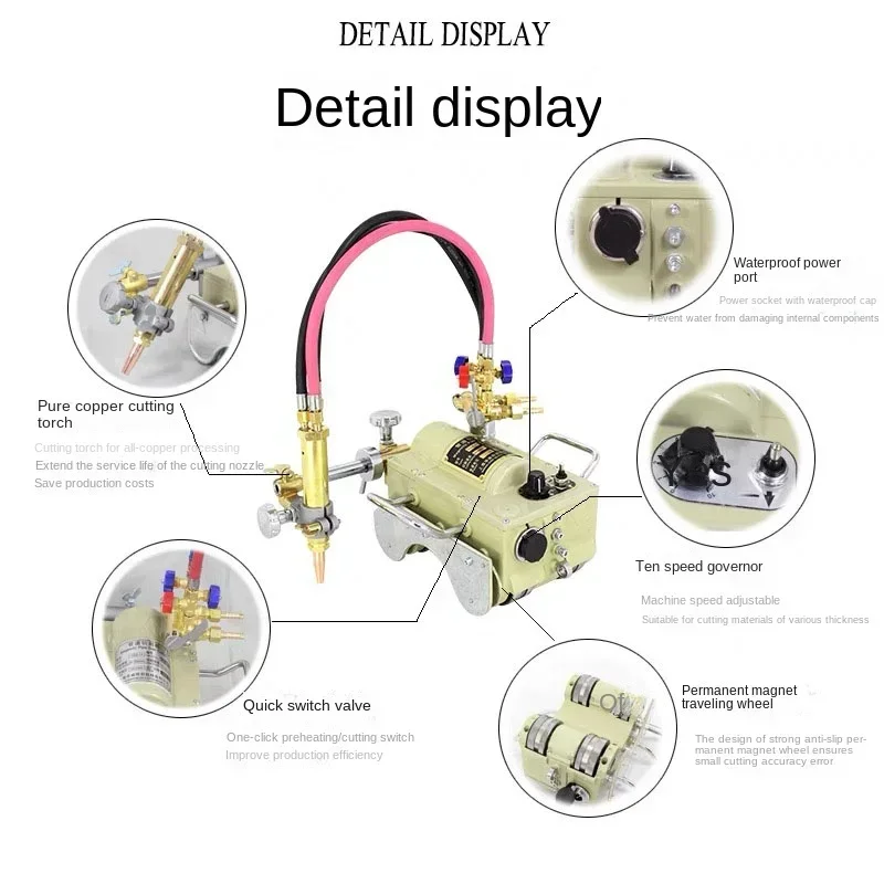 CG2-11 plasma pipe gas cutting machine pipe beveling machine semi-automatic flame cutting machine magnetic pipe cutting tool
