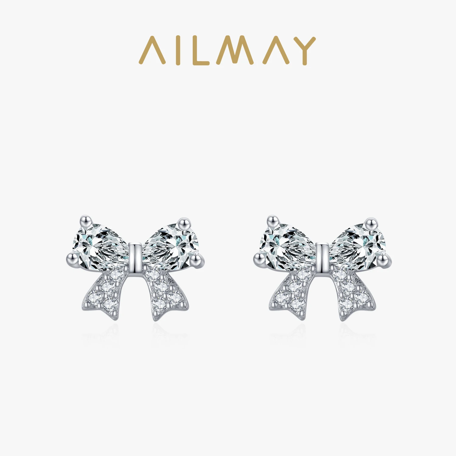 

Ailmay, подлинное серебро 925 пробы, милое искусственное циркониевое украшение для женщин, свадебные ювелирные изделия