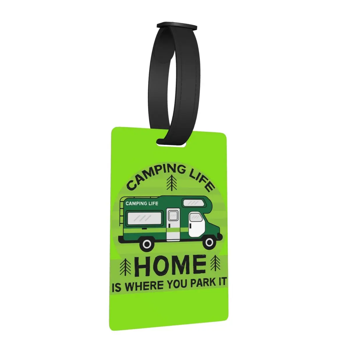 

Home Is Where You Park It Camping Motorhomes RV Luggage Tags Travel Fashion Baggage Boarding Tag Label Holder ID Name Address