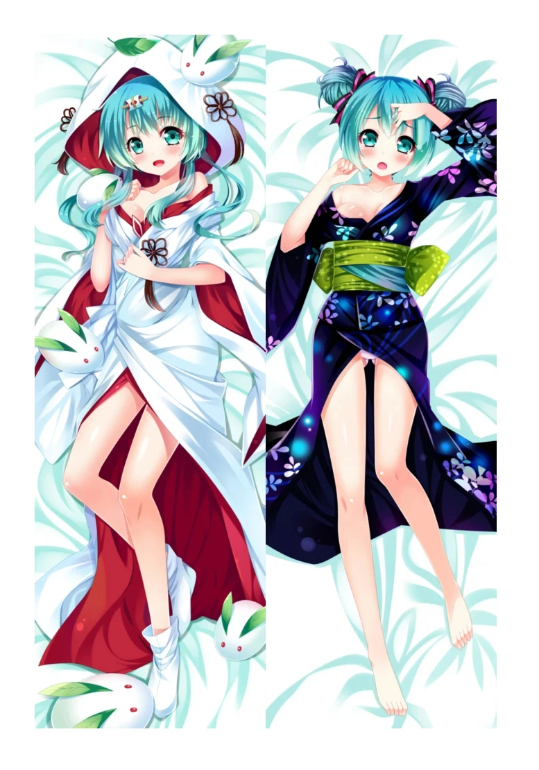 Anime Action Figure Miku Japanese Anime Dakimakura Hugging Body Pillowcase Pillow Case Long Cushion Cover 2way Gift