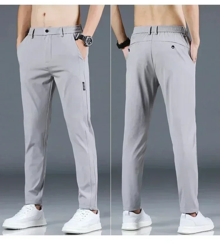 B6998 Men's Pants Outdoor Elastic Breathable Straight Leg Sweatpants Hot Sale