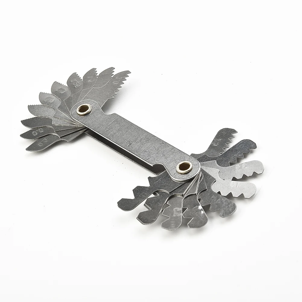 1pc Metric Screw Thread Gauge 55/60 Degree Thread Pitch Cutting Gauge Tool Adjusted Thread Meter Measuring Tools