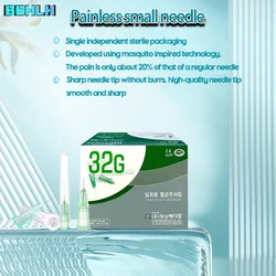 Medical disposable painless small needle 34G 32G 31G 30G/30MM 13MM 25MM 38MM 4MM 6MM 1.5MM 2.5mM microplastic injection for cosm