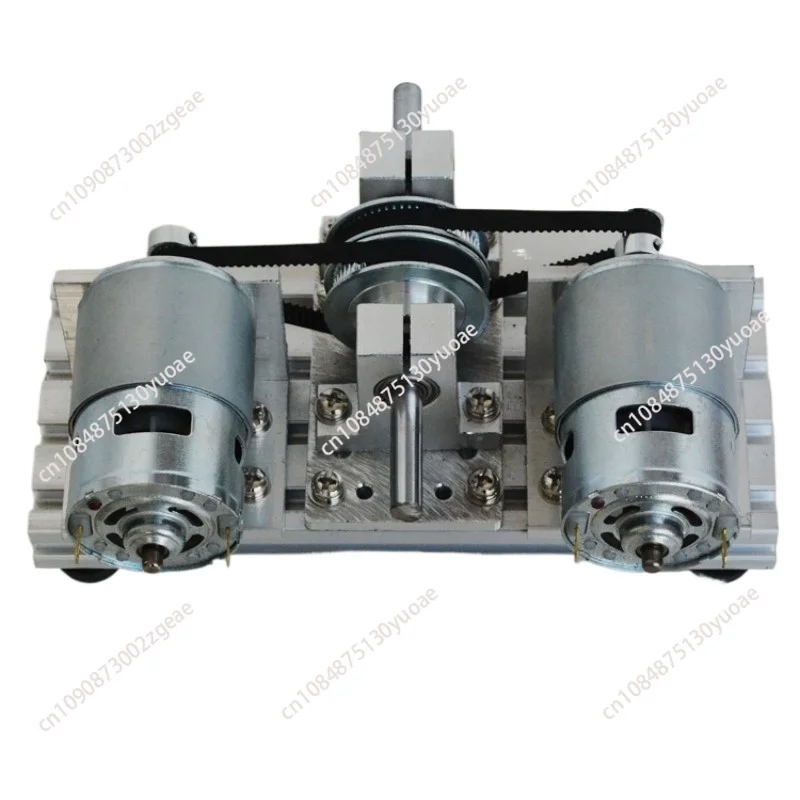 775 795 895 DC Motor Kit 12V 24V DC Dual Spindle Motor Drive Timing Belt Pulley 60 80 Teeth Synchronous Wheels