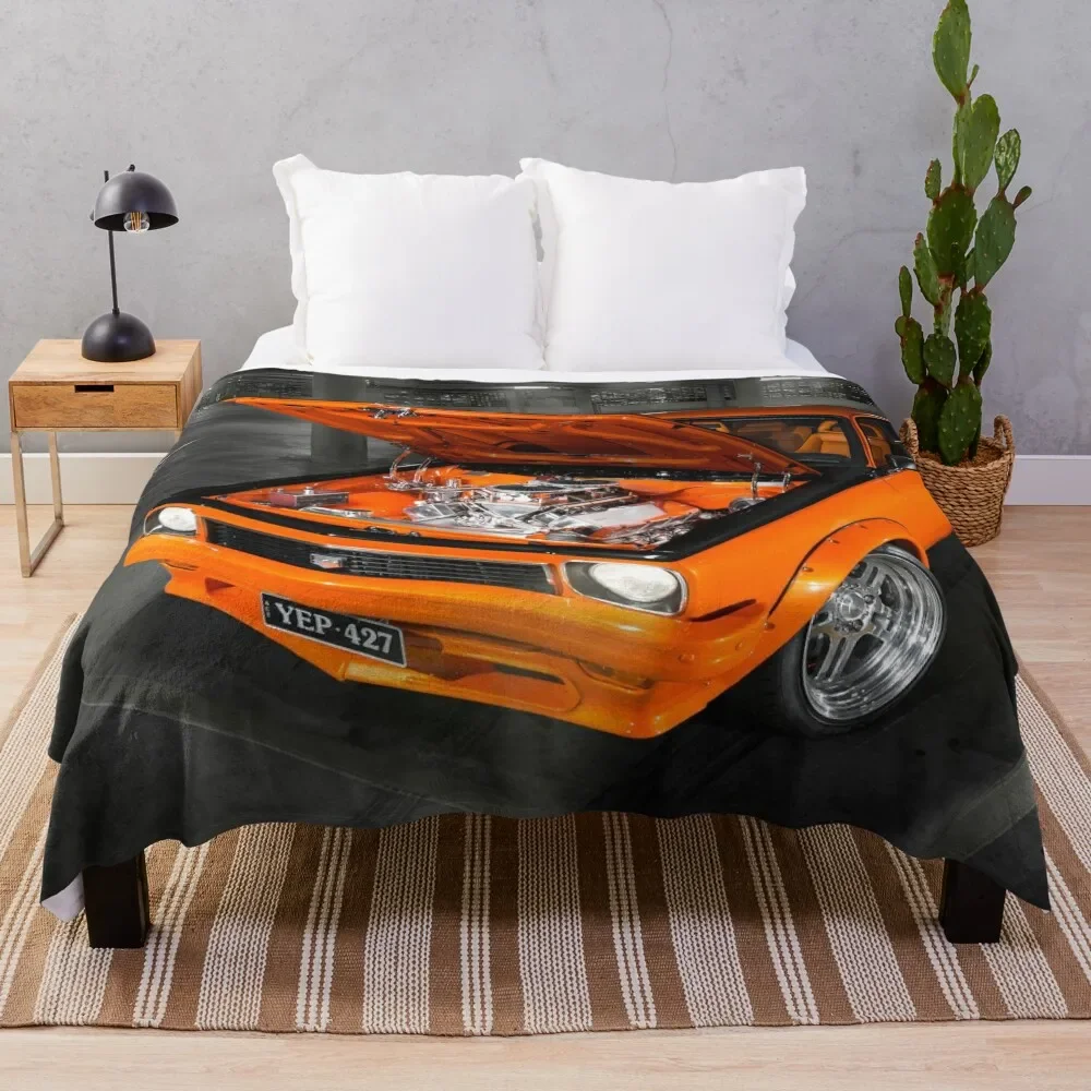 Brett Russell's Holden LX Torana Throw Blanket blankets and throws Decorative Beds Blankets