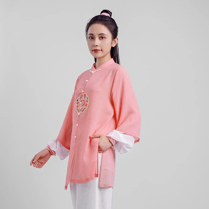 Women's Elegant Martial Arts Clothes Tai Chi Uniform Kung Fu Performance and Competition Costume Traditional Chinese Style