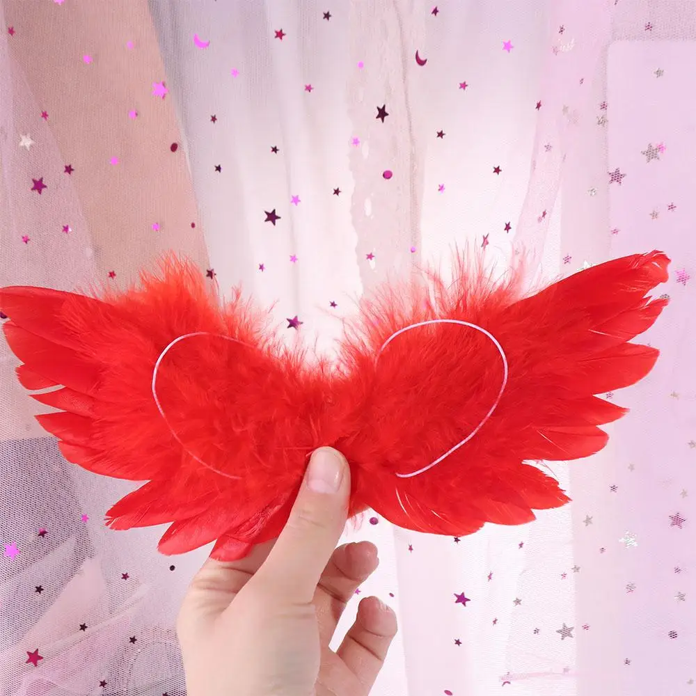 Bonita muñeca de algodón con alas de peluche suave Corea Kpop 20CM muñeca alas de plumas juguete ídolo de dibujos animados muñeco de peluche ala niñas